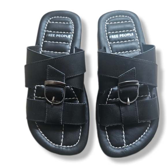 NEW! Free People, Sloan Buckle Sandal - Picture 3 of 5